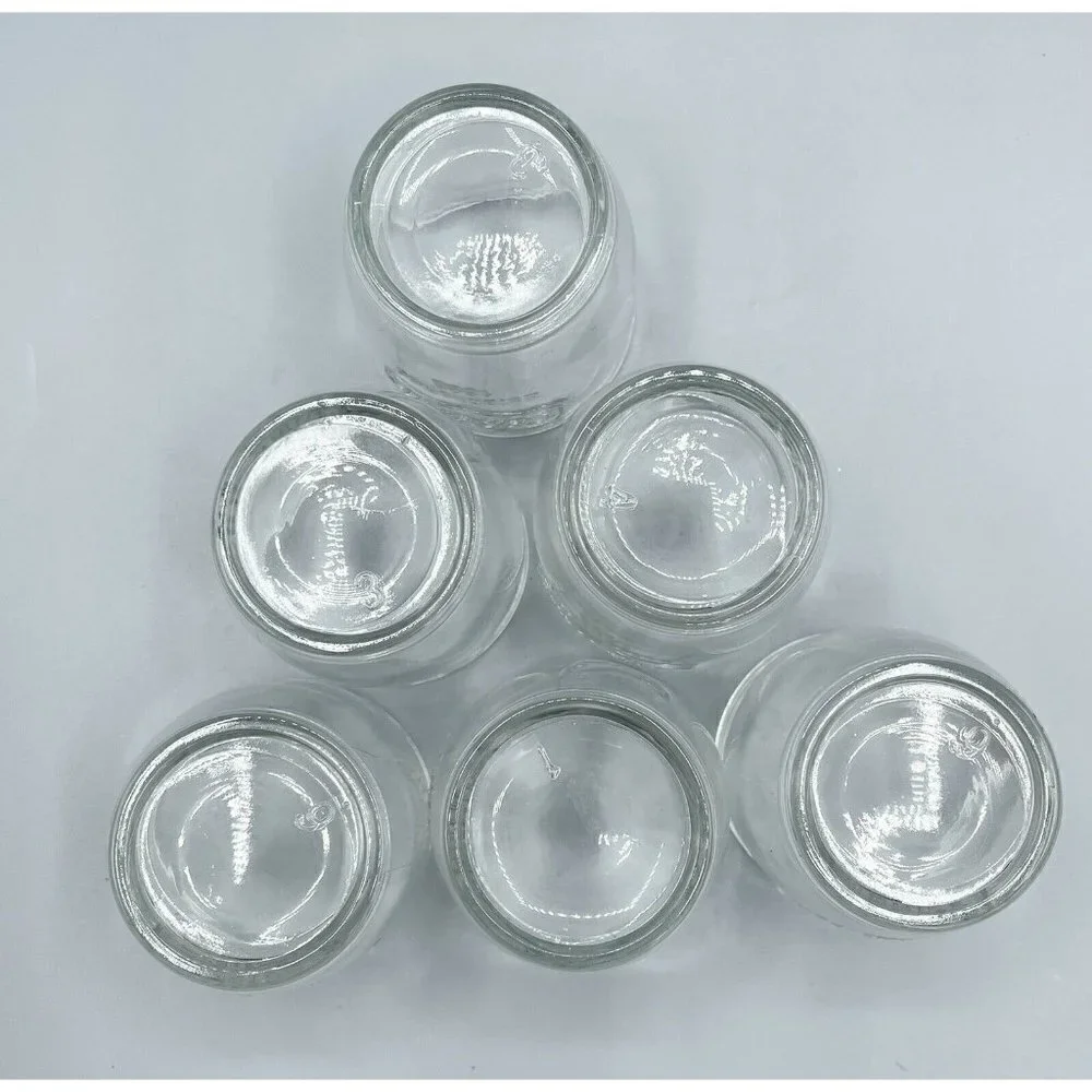 6 Yorkshire Est 1898 Shot Glasses Canning Jar Style Candle Crafts Farmhouse Bar